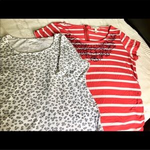 Maternity 5 PIECE TOPS BUNDLE! tees&sweatshirt s L